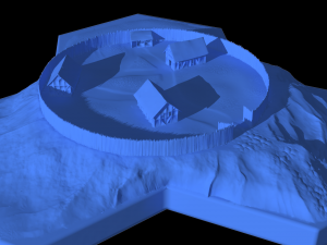 hexagonal map 3D Model