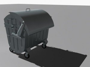 trash cans 3D Модель