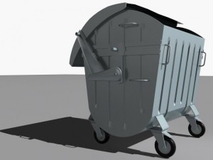 trash cans 3D Модель