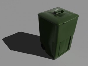 trash cans 3D Модель
