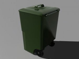 trash cans 3D Модель