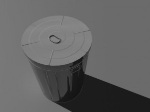 trash cans 3D Модель