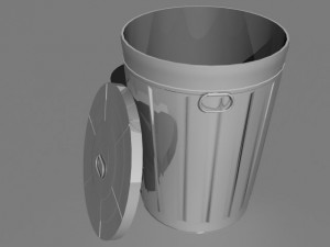 trash cans 3D Модель