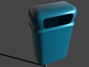 trash cans 3D Модель