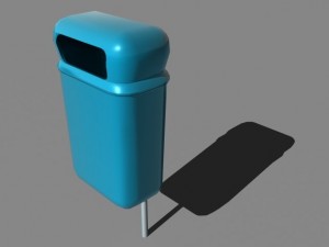 trash cans 3D Модель