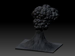 volcano 3D Model