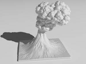 volcano 3D Model