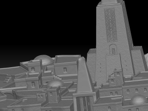 temple in volcano 3Dモデル