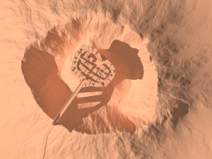 temple in volcano 3Dモデル
