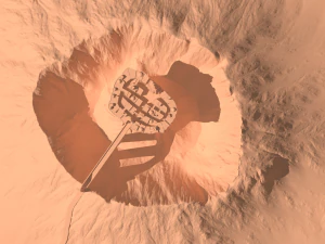 temple in volcano 3D Model