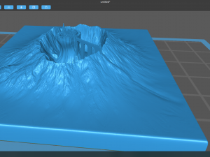 temple in volcano 3Dモデル