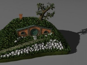 hobbit house Modello 3D