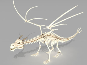 dragon skeleton Modelo 3D