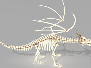 squelette de dragon Modèle 3D