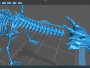 squelette de dragon Modèle 3D