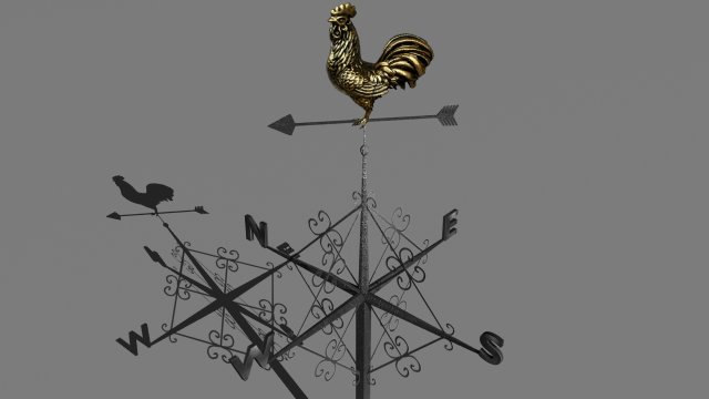 weathercock Modèle 3D .c4d .max .obj .3ds .fbx .stl .blend 