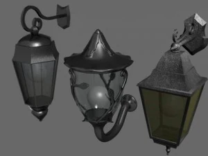 3 ліхтарі 3D Модель