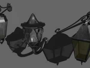 3 lanterns 3D 模型