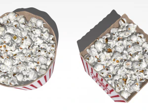 popcorn buckets 3D Model