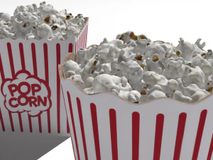 popcorn buckets 3D Model