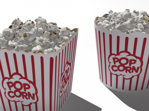 popcorn buckets 3D Model