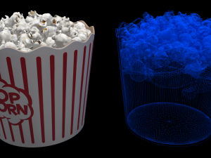 popcorn buckets 3D Model