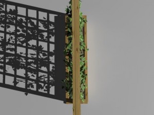 2 ivy trellis walls 3D Модель