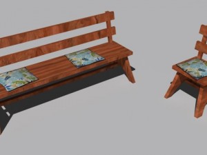 cafe  restaurant table collection 3D Model
