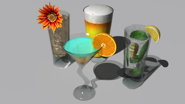 drinks Modelo 3D .c4d .max .obj .3ds .fbx .stl .blend 