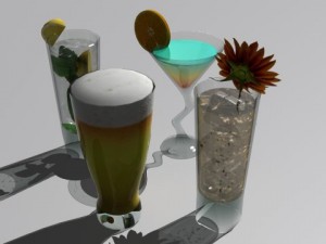 drinks Modelo 3D