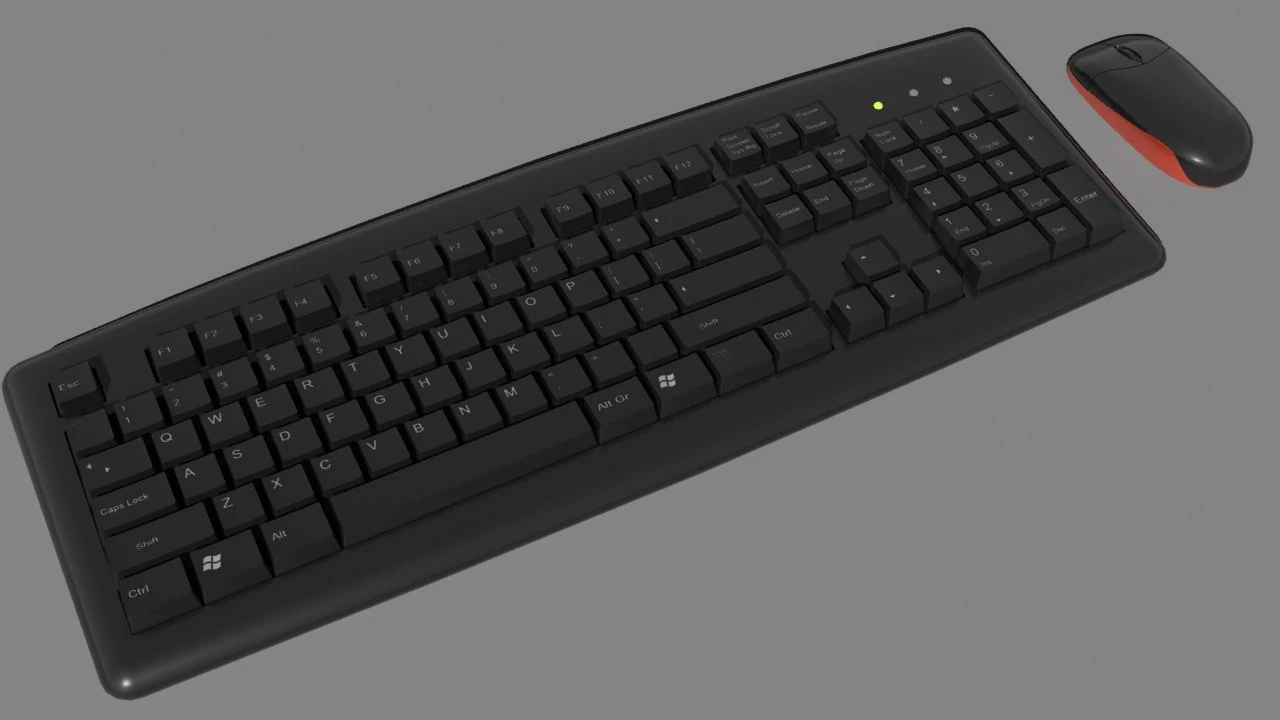 keyboard  mouse 3D Model .c4d .max .obj .3ds .fbx .stl .blend 
