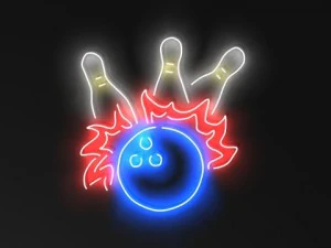 Neon signs collection 3D Model