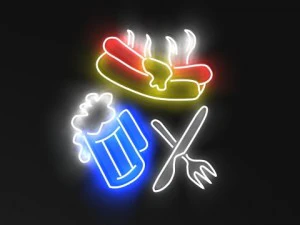 Neon signs collection 3D Model