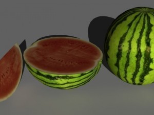 fruit and vegetables collection 3D Model