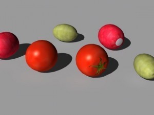 fruit and vegetables collection 3D Model