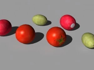 koleksi buah dan sayuran Model 3D