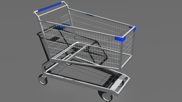 shopping cart Modèle 3D .c4d .max .obj .3ds .fbx .stl .blend 