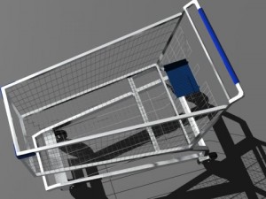 shopping cart Modèle 3D