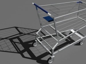 shopping cart Modèle 3D