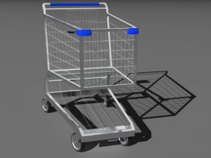 shopping cart Modèle 3D