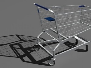 shopping cart Modèle 3D