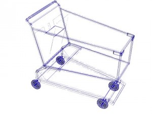 shopping cart Modèle 3D