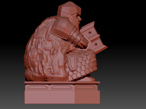 Dwarf guardian statue of erebor 3D 模型