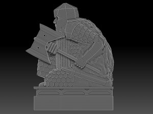 Dwarf guardian statue of erebor 3D 模型