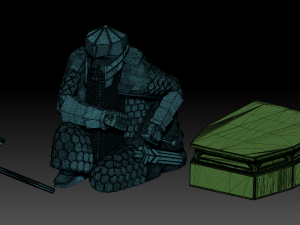 Dwarf guardian statue of erebor 3D 模型