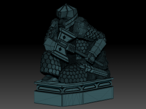 Dwarf guardian statue of erebor 3D 模型