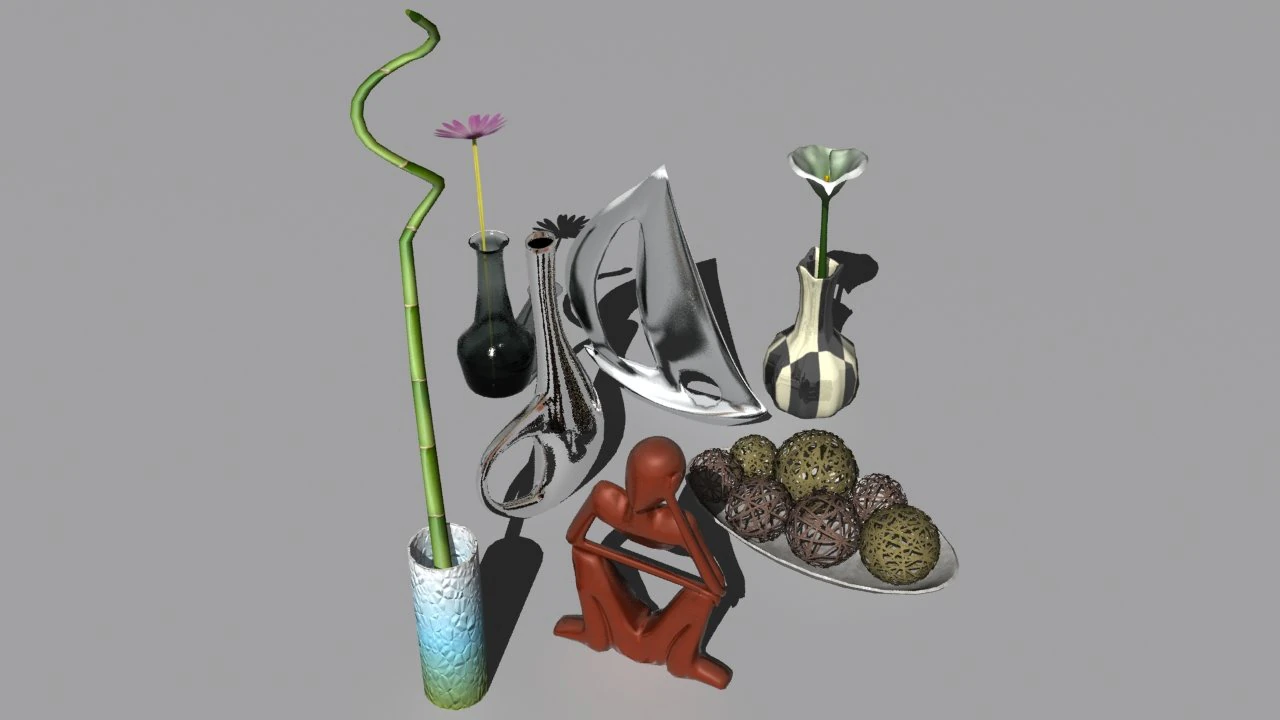 decorative items 3D Model .c4d .max .obj .3ds .fbx .stl .blend 