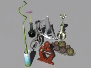 barang-barang dekoratif Model 3D