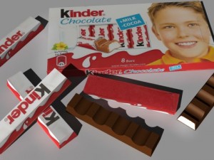 kinder chocolate 3Dモデル