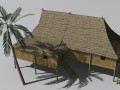 vietnam hut Model 3D